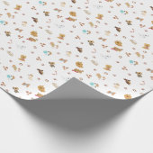 Puppy Love Seamless Pattern | Playful Dogs, Paw Pr Cadeaupapier (Hoek)