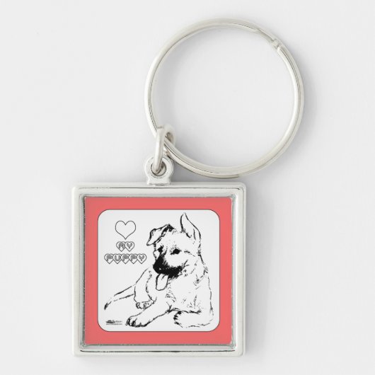Puppy Love Sleutelhanger (Voorkant)