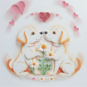 Puppy Love Sticker (Voorkant)