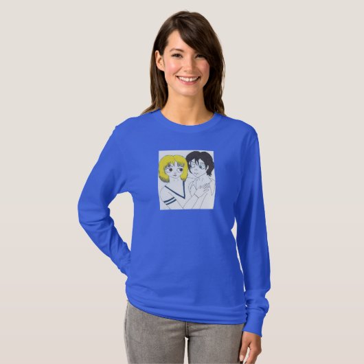 Puppy Love T-shirt met lange mouwen (Voorkant volledig)