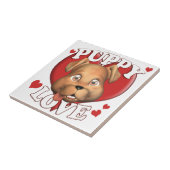 Puppy Love Tegeltje (Zijkant)