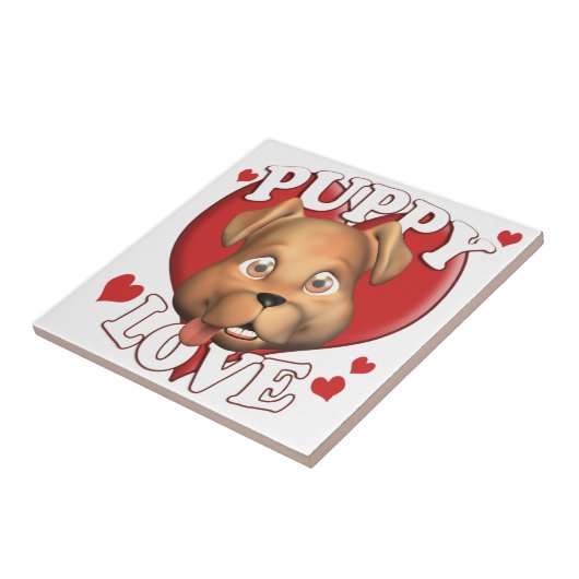 Puppy Love Tegeltje (Zijkant)