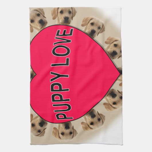 Puppy Love Theedoek (Verticaal)