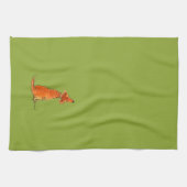 Puppy Love Towel ~ Kiwi Theedoek (Horizontaal)