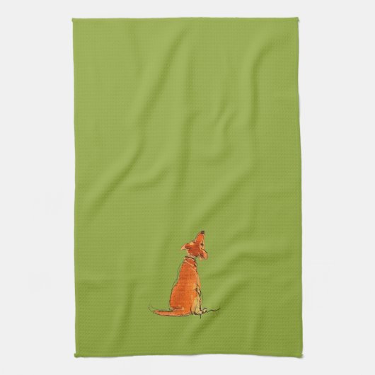 Puppy Love Towel ~ Kiwi Theedoek (Verticaal)