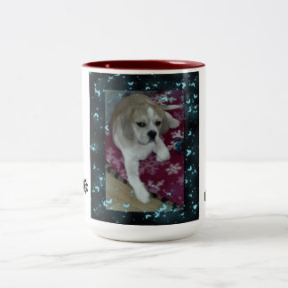 puppy Love Tweekleurige Koffiemok