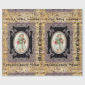 Puppy Love Victoriaans Cadeaupapier (Vlak)