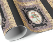 Puppy Love Victoriaans Holiday Cadeaupapier (Rol Hoek)