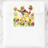 Puppy Love Vierkante Sticker (Tas)