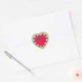 Puppy Love Vierkante Sticker (Envelop)