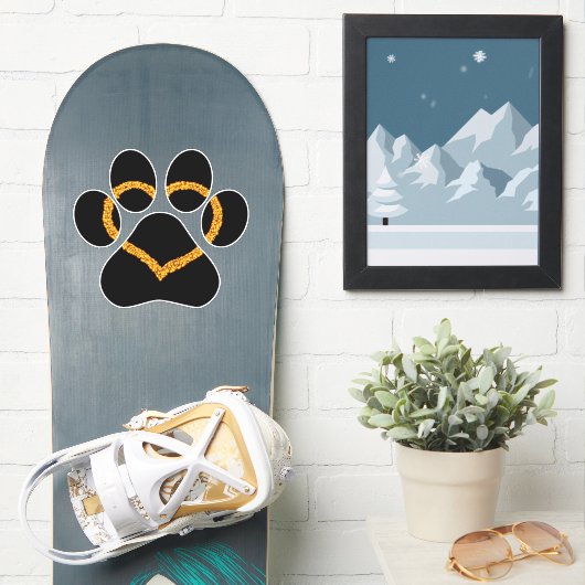 Puppy Love Vinyl Car Decal Sticker (Snowboard)