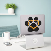 Puppy Love Vinyl Car Decal Sticker (Laptop op bureau)