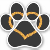 Puppy Love Vinyl Car Decal Sticker (Voorkant)