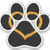 Puppy Love Vinyl Car Decal Sticker (Voorkant)