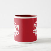 Puppy Love (Wedding Gift) Tweekleurige Koffiemok (Center)