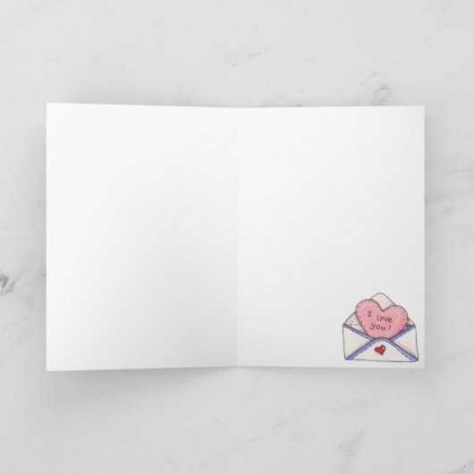 Puppy Love - Wenskaart Kaart (Binnen)