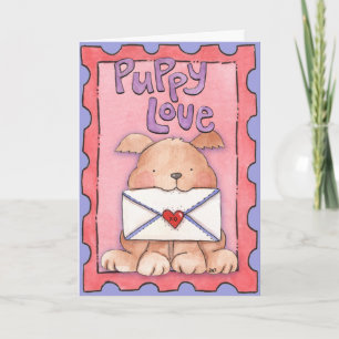 Puppy Love - Wenskaart Kaart