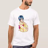 Puppy Love Yukata Girl T-shirt (Voorkant)