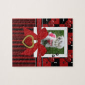 Puppy Lover RED Jigzaag Puzzle, Lijst Legpuzzel (Horizontaal)