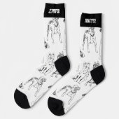 Puppy Lover van het Hondenras-schets Sokken (Links)