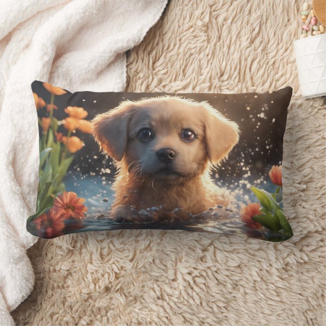 Puppy - Lumbaal Kussen 13" x 21" (Deken)