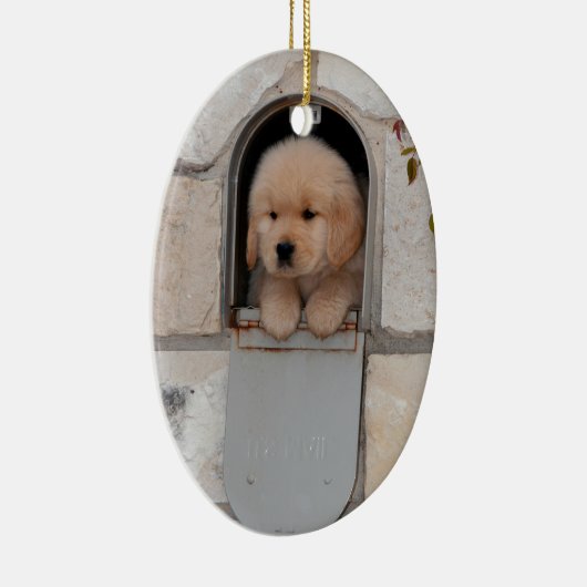 Puppy Mail Keramisch Ornament (Rechts)
