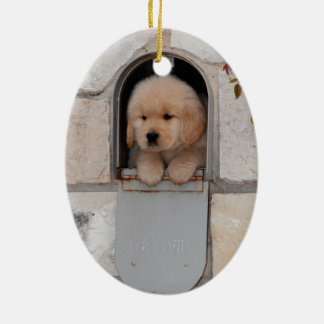 Puppy Mail Keramisch Ornament