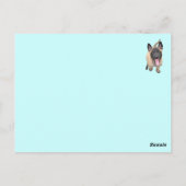 puppy malinois briefkaart (Achterkant)