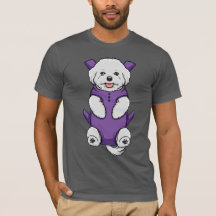 Puppy Maltese Baby Drager T-shirt Mannen