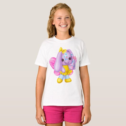 Puppy meisje T-shirt (Voorkant volledig)