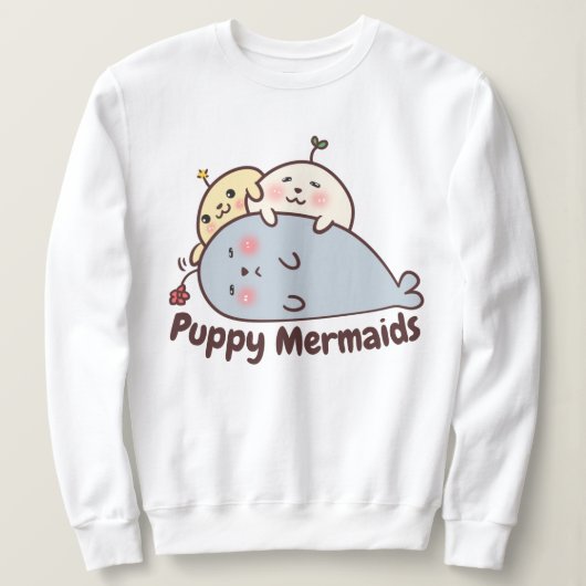 Puppy Mermaids Trui (Design voorkant)