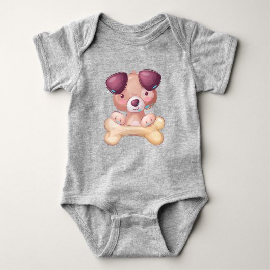Puppy met bot romper (Voorkant)