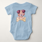 Puppy met bot romper (Achterkant)