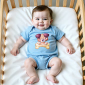 Puppy met bot romper