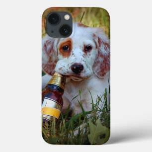 Puppy met de Fles van het Bier Case-Mate iPhone Case