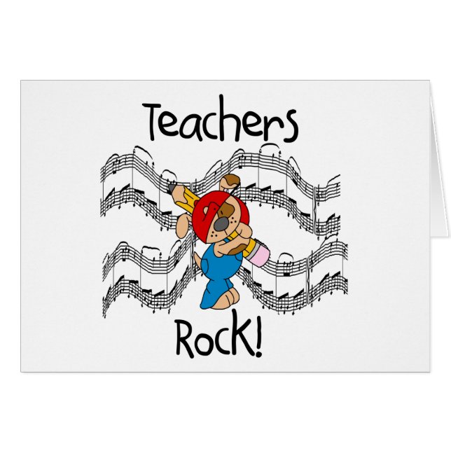 Puppy met de Rots van de Leraren van het Potlood (Voorkant Horizontaal)