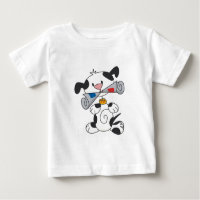 Puppy met de T-shirts en de Giften van de Krant