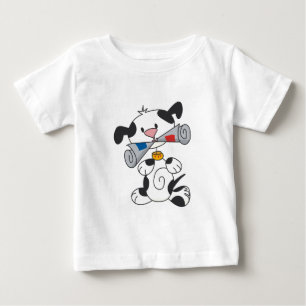 Puppy met de T-shirts en de Giften van de Krant