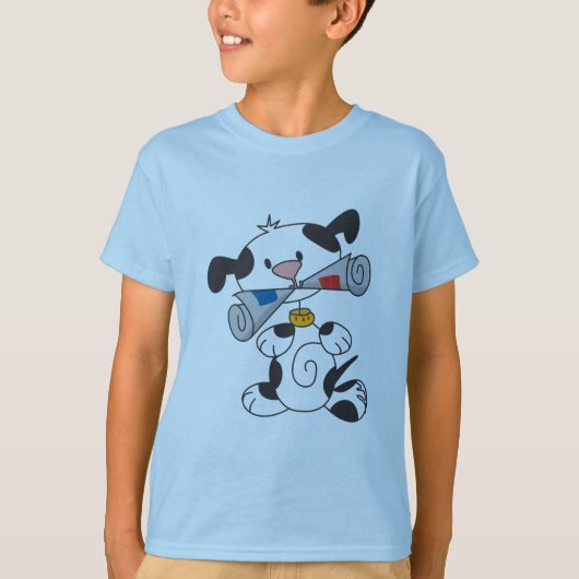 Puppy met de T-shirts en de Giften van de Krant (Voorkant)