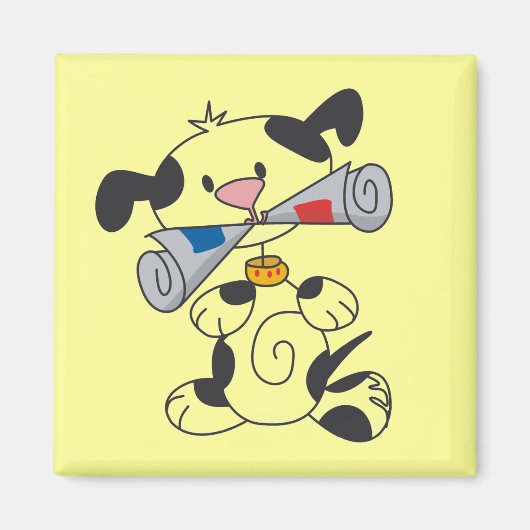 Puppy met de T-shirts en de Giften van de Krant Magneet (Voorkant)