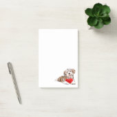 Puppy met hart geschenk Post het Notities Post-it® Notes (Kantoor)