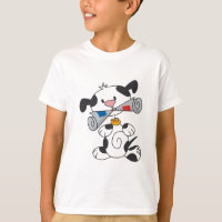 Puppy Met Kranten T-shirts En Geschenken