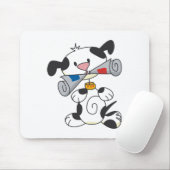 Puppy Met Kranten T-shirts En Geschenken Muismat (Met muis)