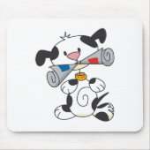 Puppy Met Kranten T-shirts En Geschenken Muismat (Voorkant)