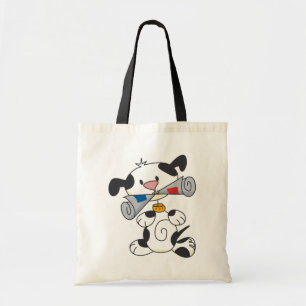 Puppy Met Kranten T-shirts En Geschenken Tote Bag