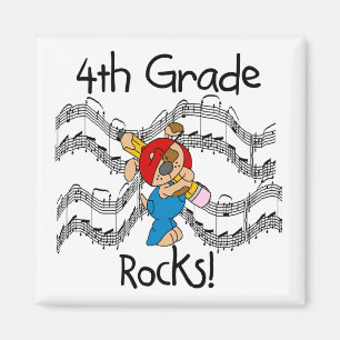 Puppy met potlood 4e grade Rocks Magneet