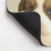 Puppy met rode boog muismat (Hoek)