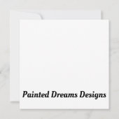 Puppy met rode strik in besneeuwde kerstscène (Achterkant)