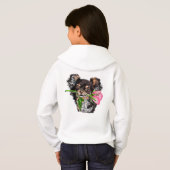 Puppy met Roos Hoodie Gift (Achterkant volledig)