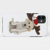 Puppy met Santa Hat en rendieroorten Case-Mate iPhone Case (Achterkant (horizontaal))